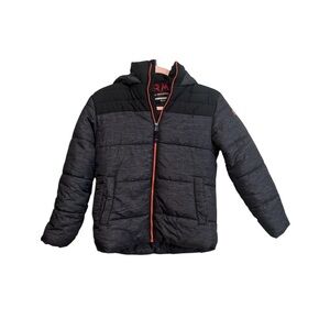 Boys 10/12 RM by MROSEMONT PERFORMANCE Black Puffer Coat with hood